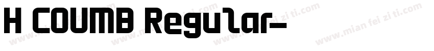 H COUMB Regular字体转换